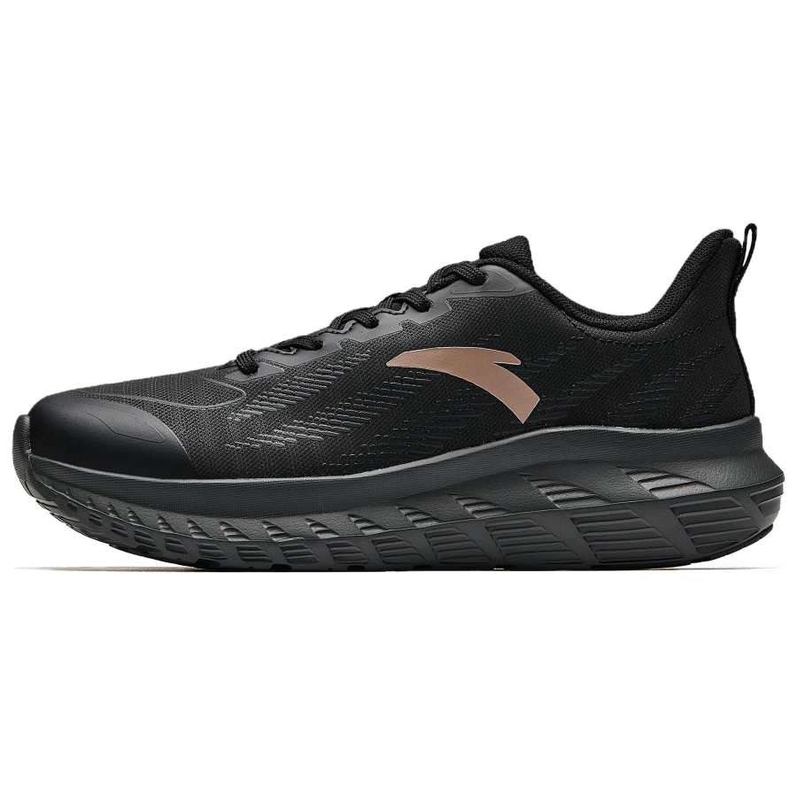 Anta Slip Resistant Abrasion Resistant Low top Casual Running Shoes Women's Black