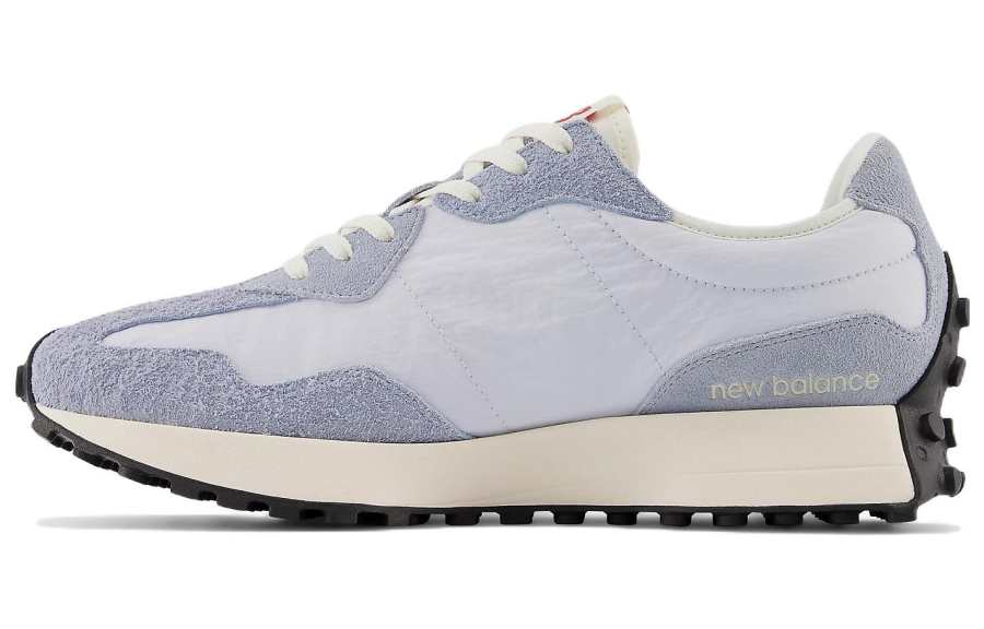 New Balance New Balance NB 327 Vintage Textile, Leather Abrasion Resistant Low top Suede Mesh Casual Running Shoes Unisex Gray Blue