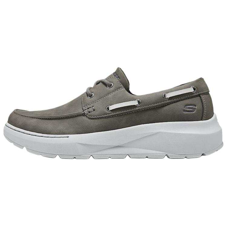 Skechers Comfortable Casual Boat Shoes Men's Charcoal Gray