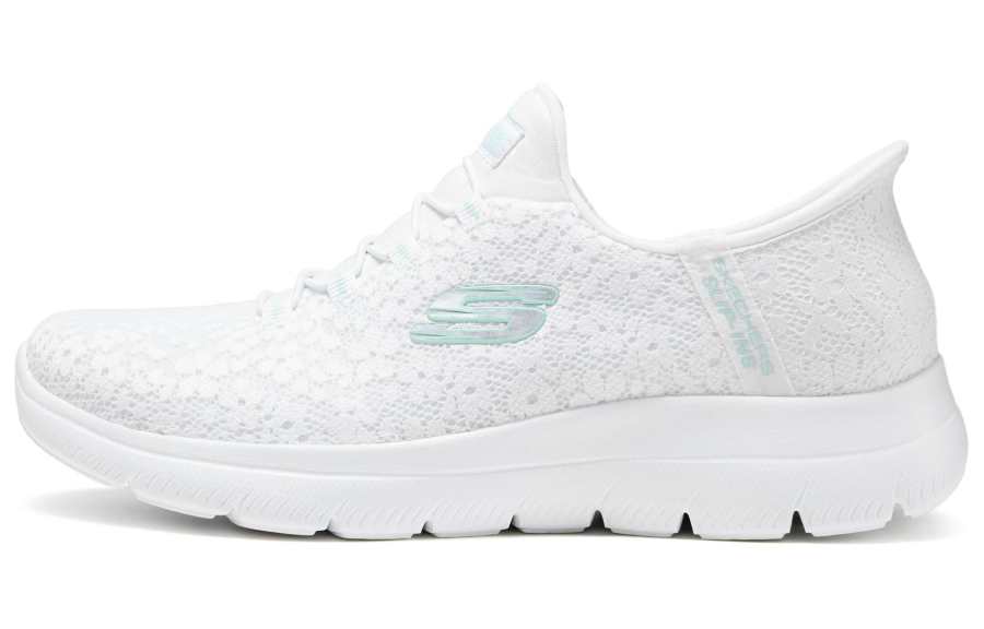 Skechers Casual Shoes Cushioning Abrasion Resistant Cushioning, Wear Resistant Low top Shoe Women's White
