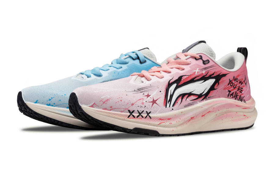 Li-Ning Li Ning Red Hare 8 Running Shoes Men's Low Top Pink/Blue