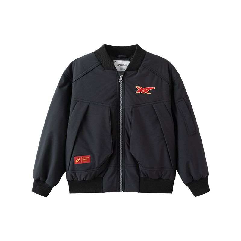 ASICS ASICS Kids Padded Jackets Baseball Collar Thickened