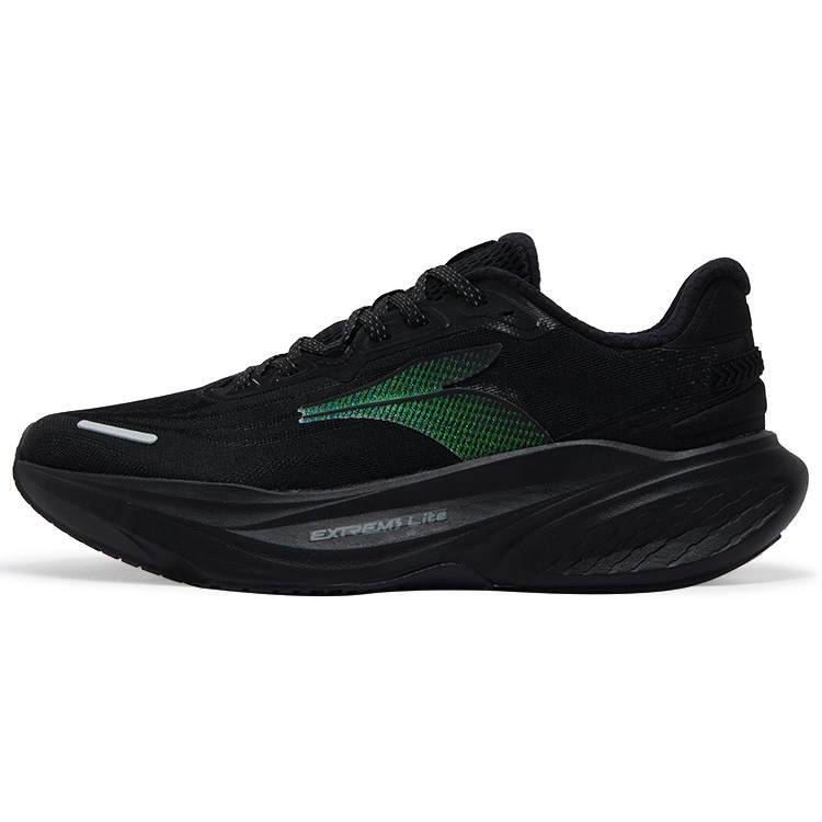 361° Abrasion Resistant Breathable Rebound Low top Casual Running Shoes Men's Obsidian Black