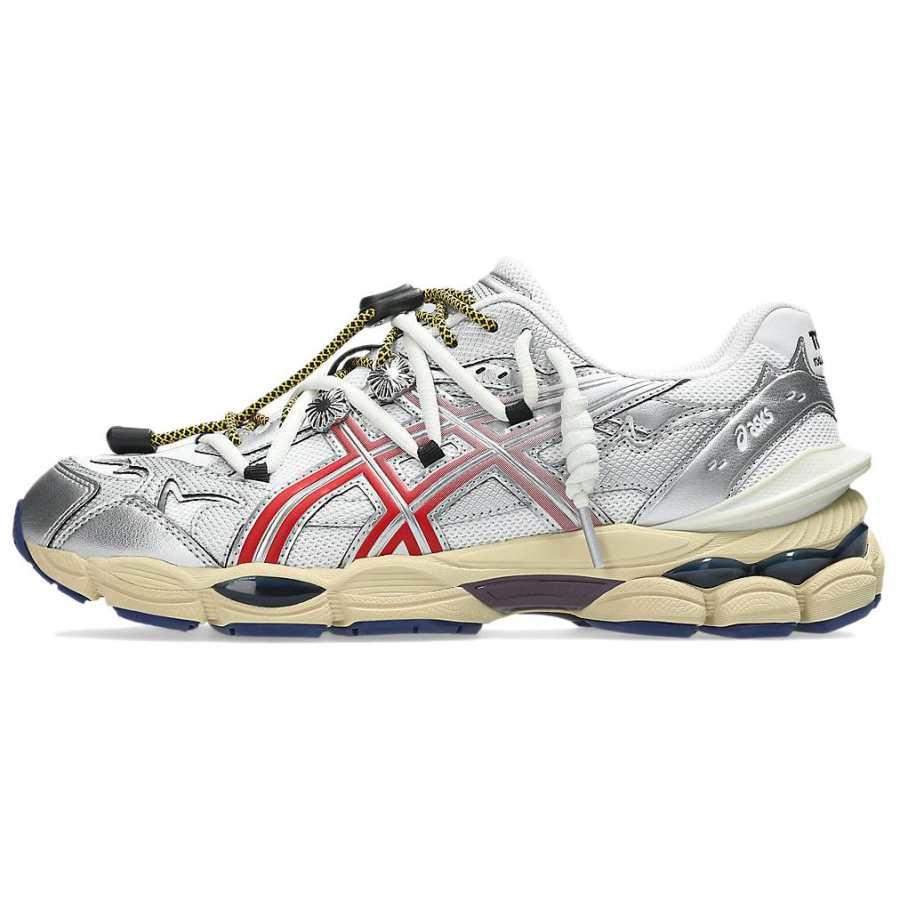 ASICS TOGA x ASICS Gel Cumulus 16 Low top Running Shoes Unisex Silver Red