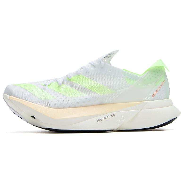 Adidas Adidas Adizero Adios Pro 3 Low top Carbon Plate Marathon Long Distance Running Shoes Unisex White Neon Green