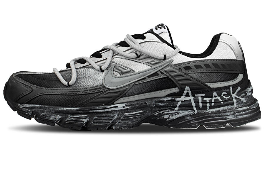 Nike Nike Initiator Cushioning Abrasion Resistant Cushioning, Wear Resistant Low top Running Shoes Men's Black Gray