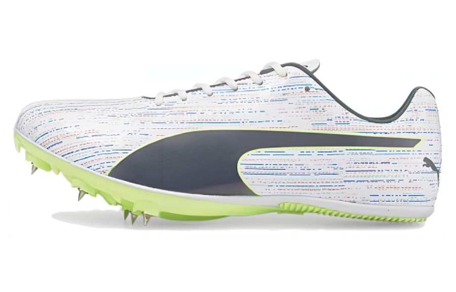 PUMA EvoSPEED Sprint 13 Cushioning, Wear Resistant Low top Running Shoes Men's Yellow White