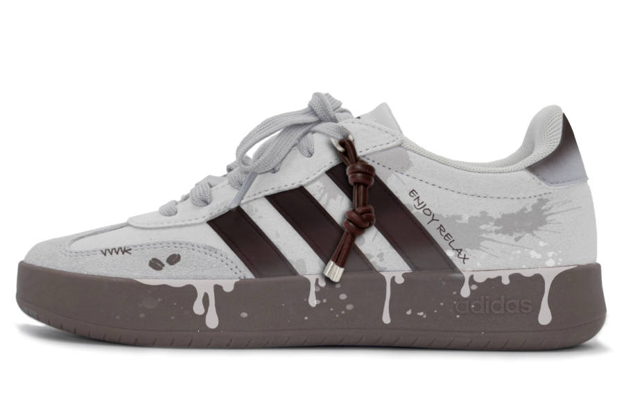 Adidas Adidas BARREDA American Coffee Tail YTHREE Manufacturing Abrasion Resistant Low top Skateboard Shoes Unisex Gray Brown