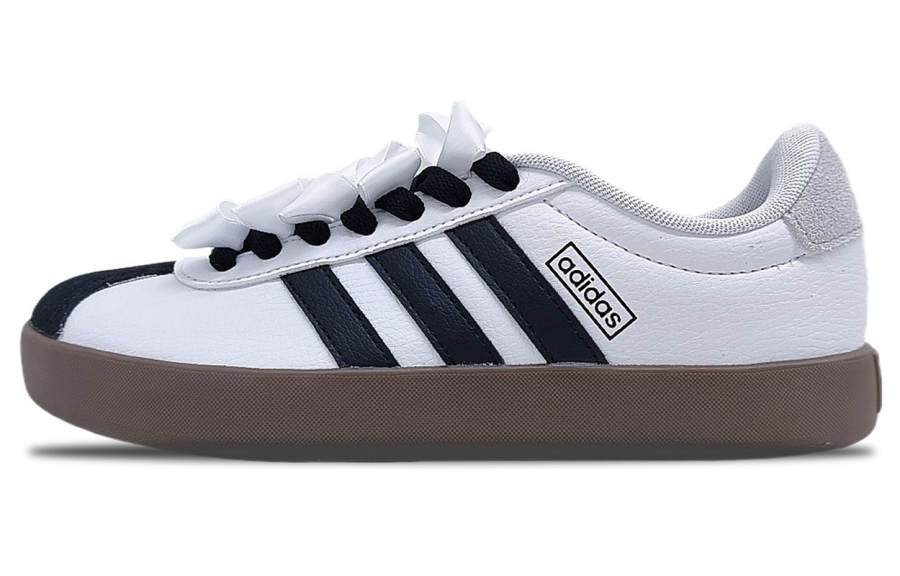 Adidas Adidas VL COURT 3.0 Slip Resistant Abrasion Resistant Low top Skateboard Shoes Women's White