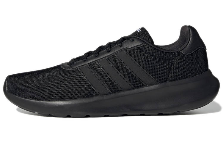 Adidas Adidas LITE RACER 3.0 Fabric Slip Resistant, Abrasion Resistant, Breathable Low top Running Shoes Men's Carbon Black