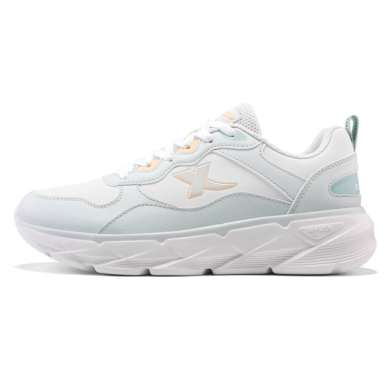 XTEP Rebound Cushioning Low top Casual Running Shoes Women's Gray White Gray