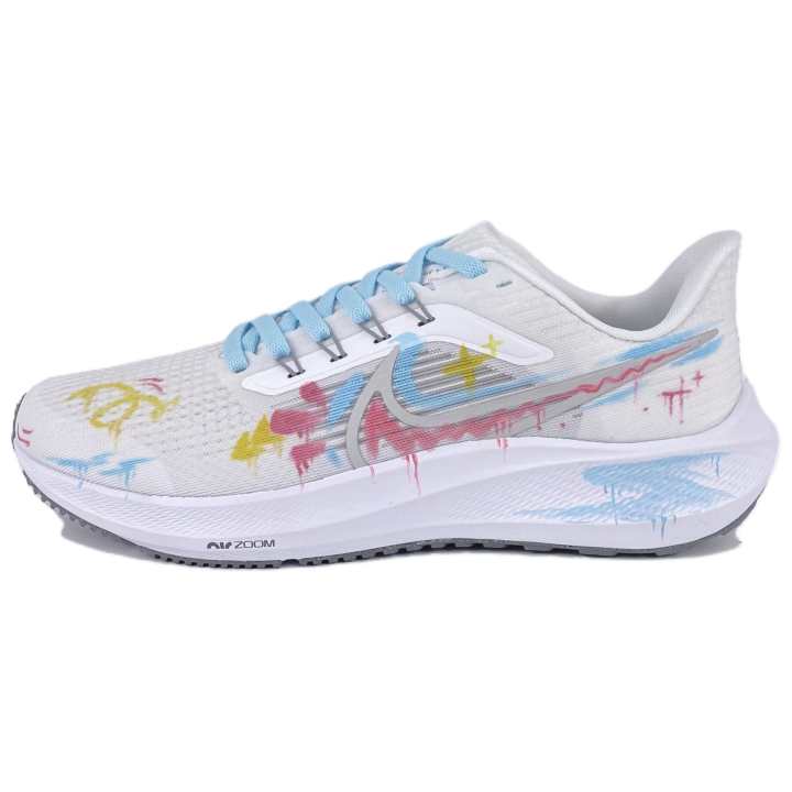 Nike Nike Air Zoom Pegasus 39 Low top Casual Training Long Distance Running Sprint Running Shoes Men's White Blue