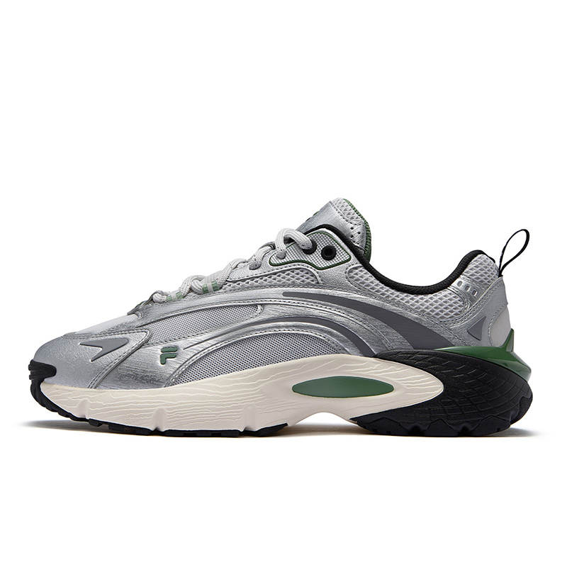 FILA FUSION RING Low top Casual Running Shoes Men's Gray Silver