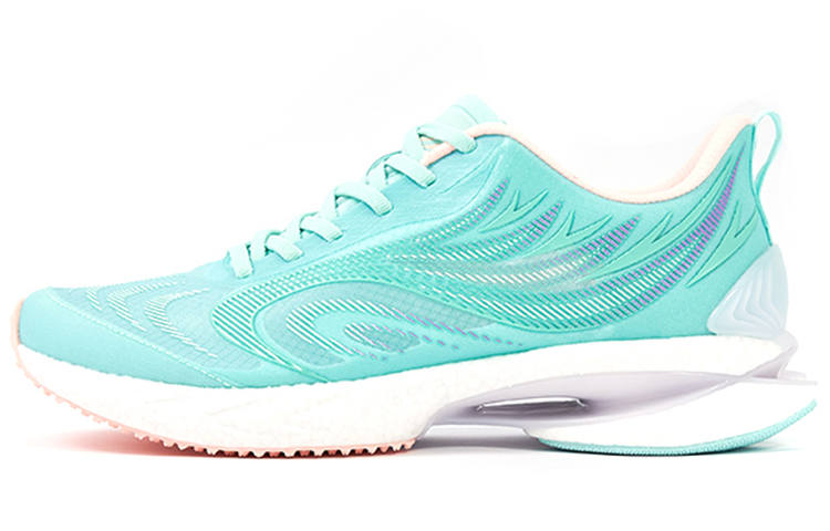 XTEP Fei Ling Abrasion Resistant Breathable Low top Running Shoes Women's Blue Comfortable