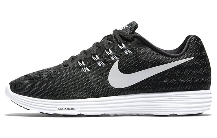 Nike Nike LunarTempo Fabric Cushioning Slip Resistant Abrasion Resistant Low top Running Shoes Men's Black