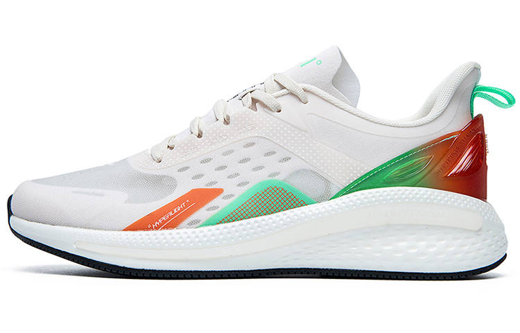 361° Radiant Fly Breathable Abrasion Resistant Breathable And Wear resistant Low top Running Shoes Men's White Orange
