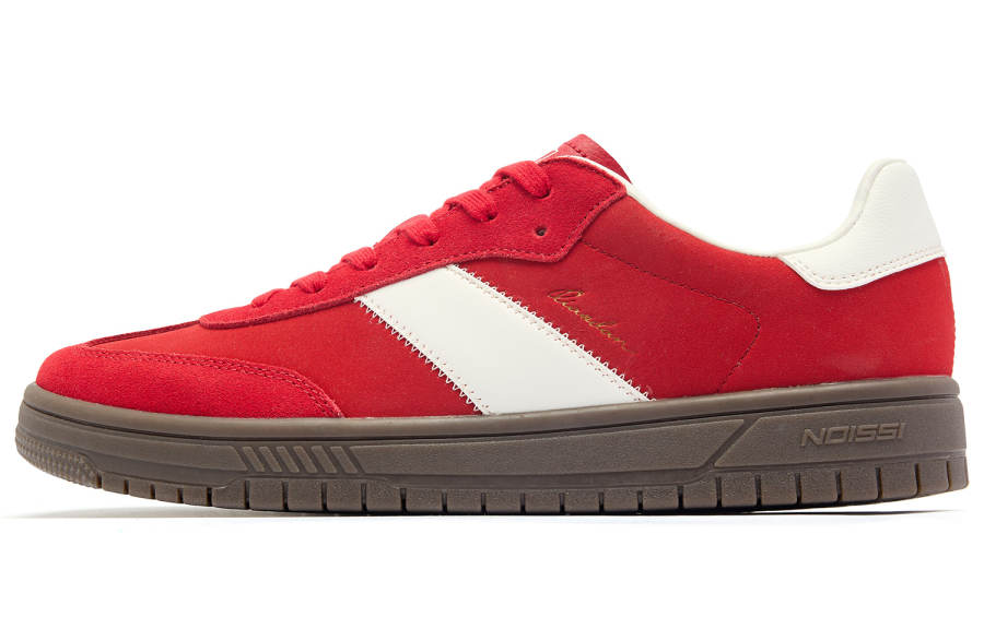 QIAODAN CC Shoes Abrasion Resistant Lightweight Breathable Slip Resistant Low top Skateboard Shoes Red