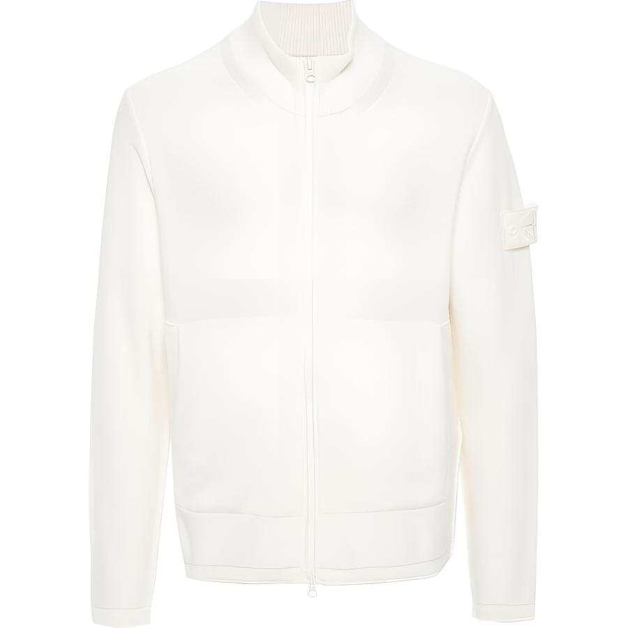 STONE ISLAND Compass motif Zip up Cardigan