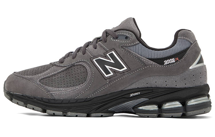 New Balance New Balance NB 2002R Cow Leather, Leather Low top Casual Marathon Long Distance Running Shoes Unisex Gray