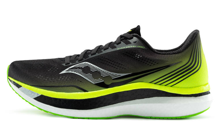 Saucony Slip Resistant Abrasion Resistant Low top Running Shoes Men's Black Green