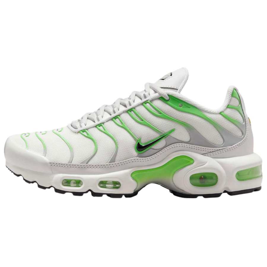 Nike Nike Air Max Plus Abrasion Resistant Low top Casual Running Shoes Women's White Green