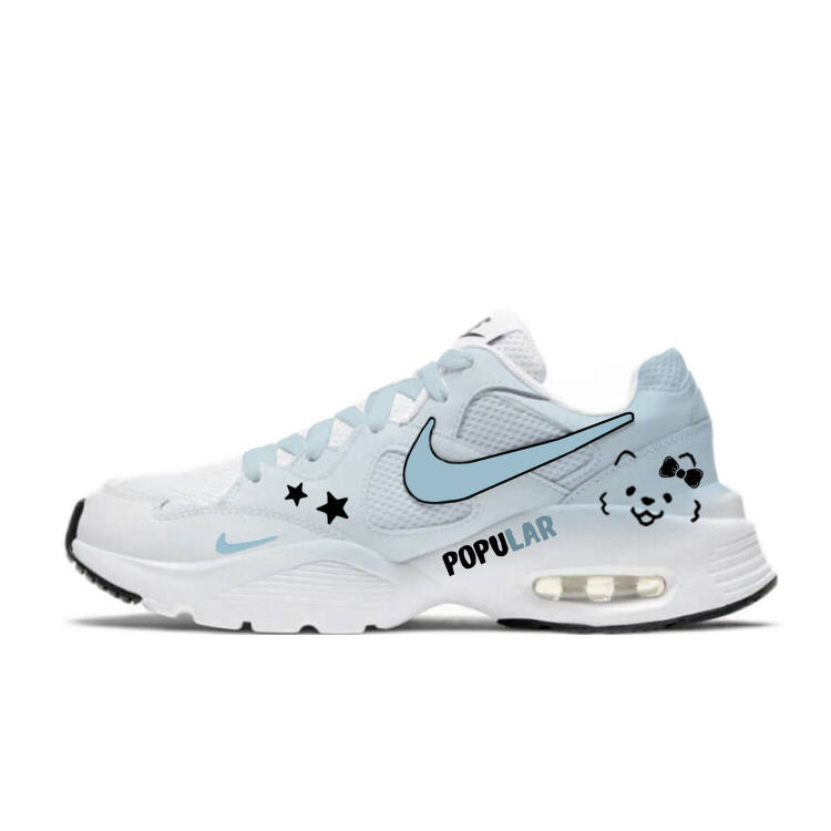 Nike Nike Air Max Fusion Low top Air Cushion Running Shoes Women's Blue