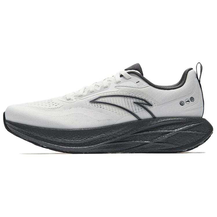 Anta Abrasion Resistant Breathable Rebound Low top Casual Training Running Shoes Men's White Gray