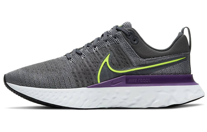 Nike Nike React Infinity Run Flyknit 2 Grey Volt Wild Berry