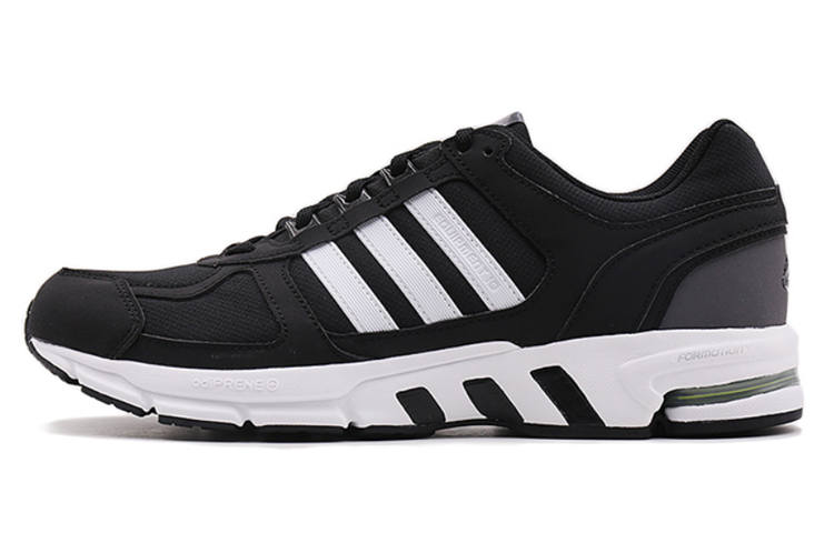 Adidas Adidas Equipment 10 Wear resistant Shock Absorption Low Tops Sports Black White