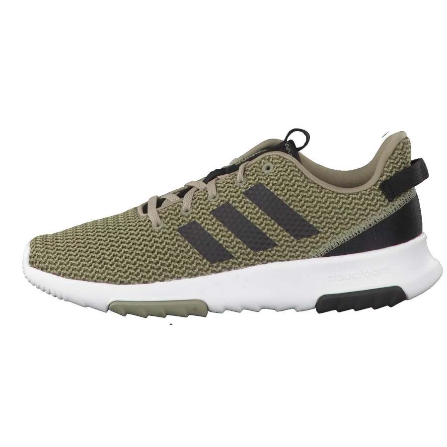 Adidas Adidas Cloudfoam Racer TR Slip Resistant Abrasion Resistant Low top Running Shoes Men's Beige