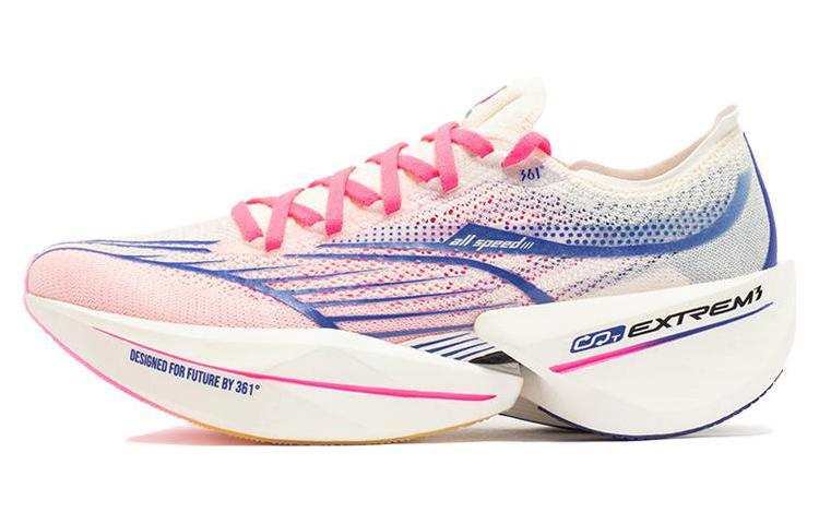 361° Feitiao Future Low top Sprint Running Shoes Unisex White Neon Pink