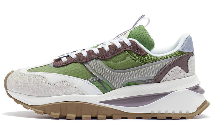Li-Ning Li Ning Fangyuan EVO Cushioning Breathable Cushioning Breathable Low top Running Shoes Women's Mugwort Green