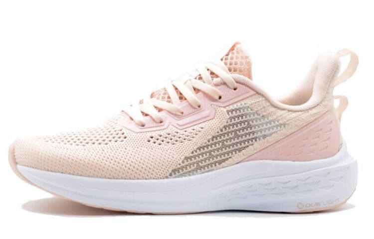 361° FlyFish 1 Breathable Low top Running Shoes Women's Pink White Mesh