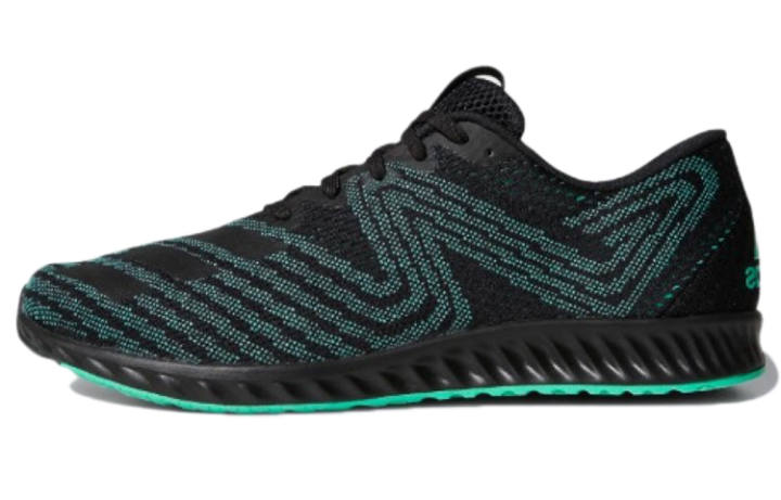 Adidas Adidas Aerobounce Pr Comfortable Breathable Low top Running Shoes Men's Black Green