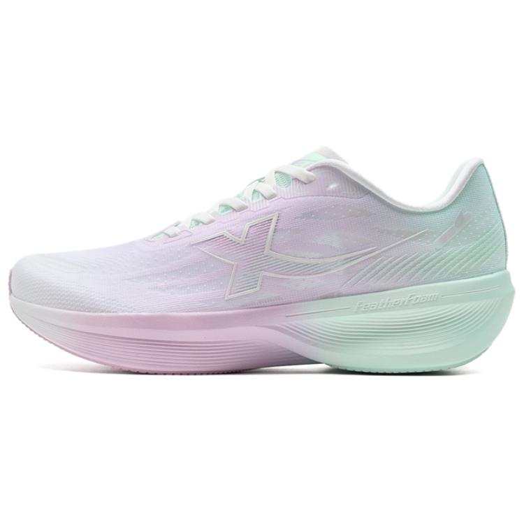 XTEP Slip Resistant Abrasion Resistant Low top Casual Running Shoes Women's Purple Green