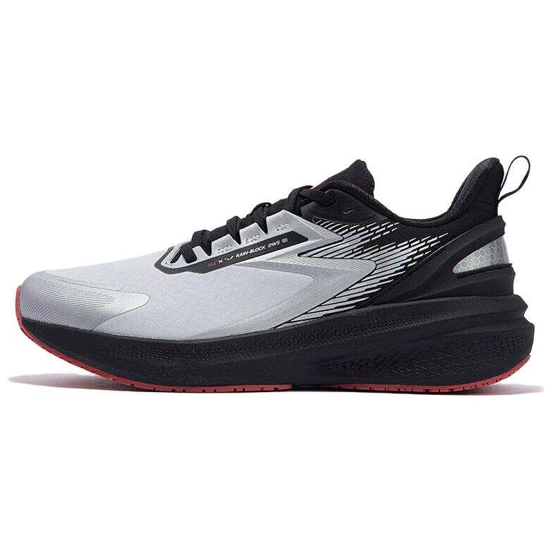 361° Rain Screen 7.0 Slip Resistant Low top Running Shoes Men's Silver Black