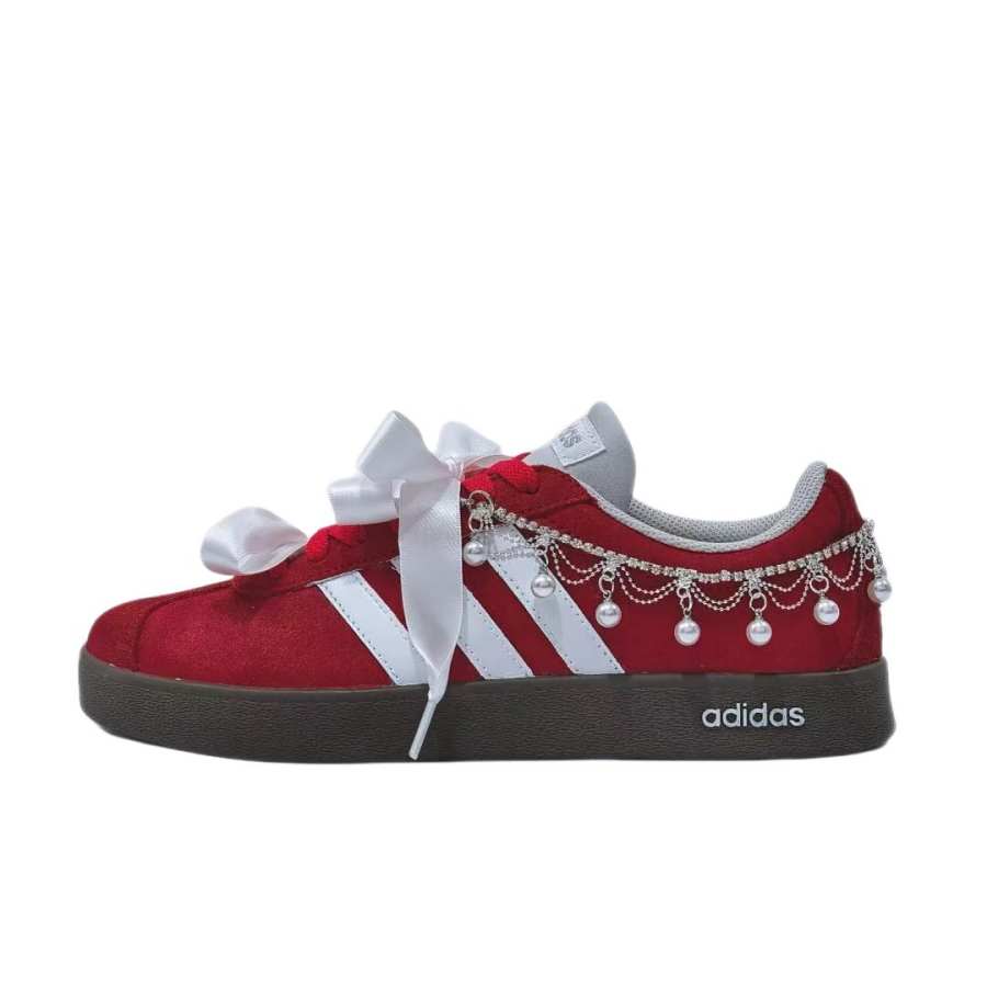 Adidas Adidas VL COURT 2.0 Dream Weaving Workshop Red Velvet Old Dreams Lightweight Low top German Army Trainers