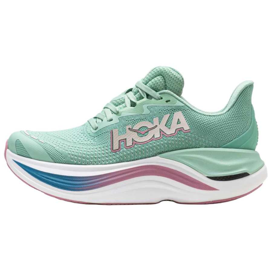 HOKA ONE ONE SKYWARD X Abrasion Resistant Support Rebound Running Shoes Women's Green