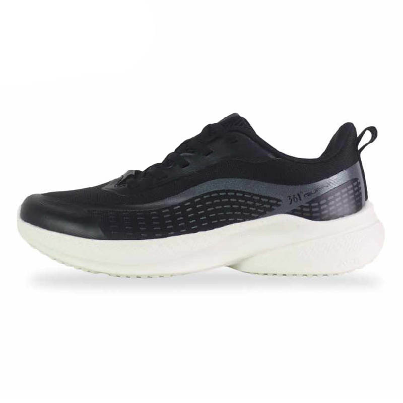 361° Breathable And Lightweight Low top Casual Running Shoes Men's Black Gray