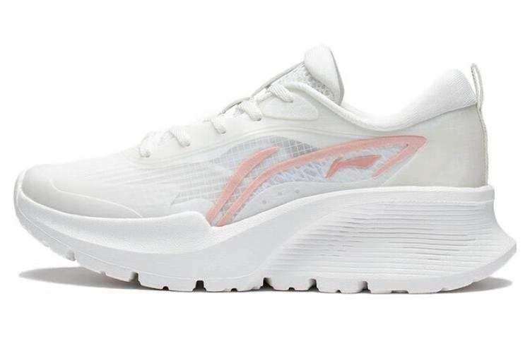 Li-Ning Li Ning EazGo Easy Soft Abrasion Resistant Breathable Low top Running Shoes Women's White