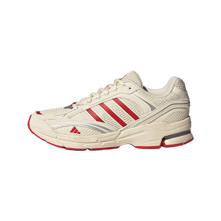 Adidas Adidas Spiritain 2000 PU, Textile, Synthetic Leather Low top Casual Running Shoes Unisex White Red Silver