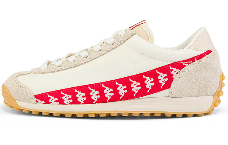 Kappa Kappa Fabric Coverage Low top Training Running Shoes Unisex White Red Khaki Brown