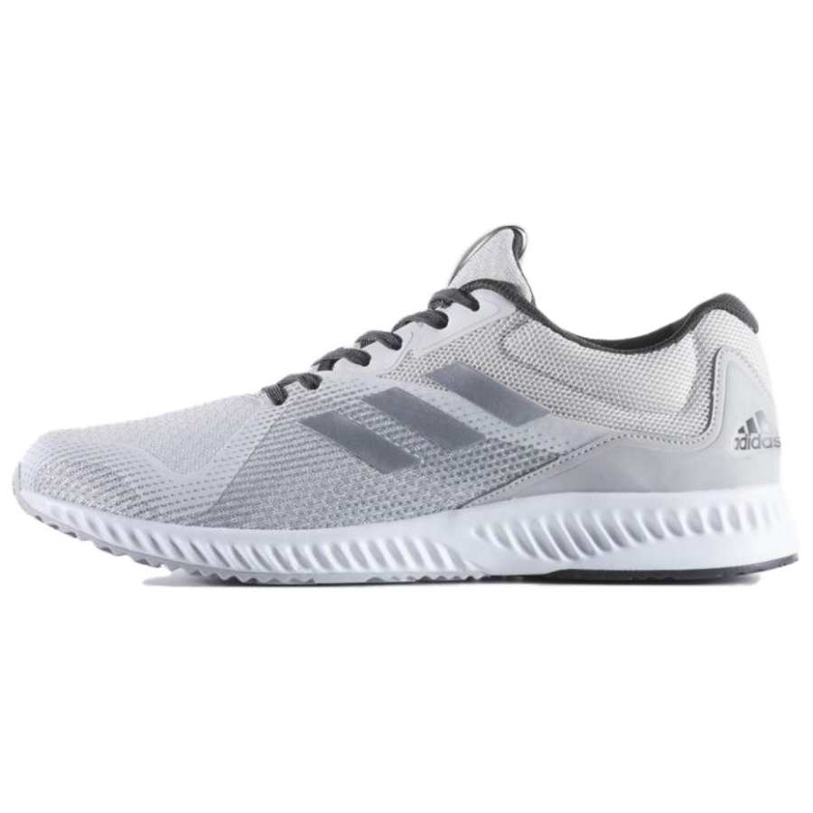 Adidas Adidas Aerobounce Slip Resistant Abrasion Resistant Low top Casual Running Shoes Men's White Gray