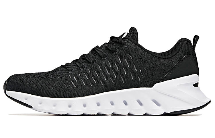 ANTA Running Shoes Men's Low Top Black/Anta White
