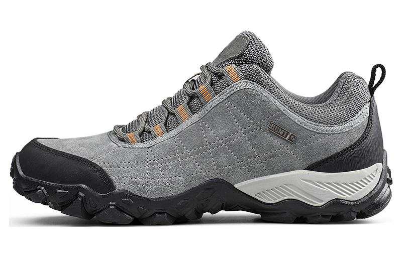HUMTTO Cushioning Slip Resistant Abrasion Resistant Low top Outdoor Shoes Men's Gray Black