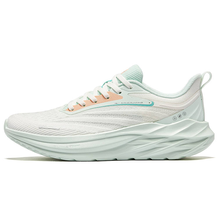 Erke Shadow 3.0 Cushioning Rebound Breathable Low top City Commuting Running Shoes Women's White Green
