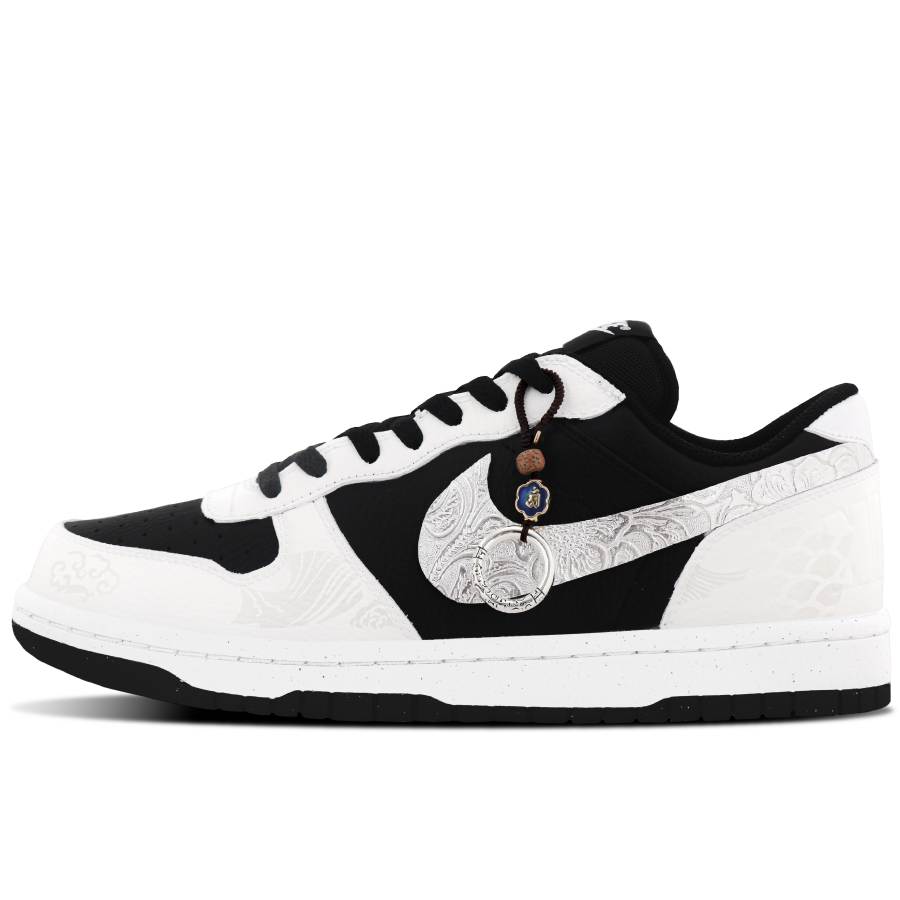 Nike Nike Big Abrasion Resistant Breathable Low top Skateboard Shoes Men's Silver Gray