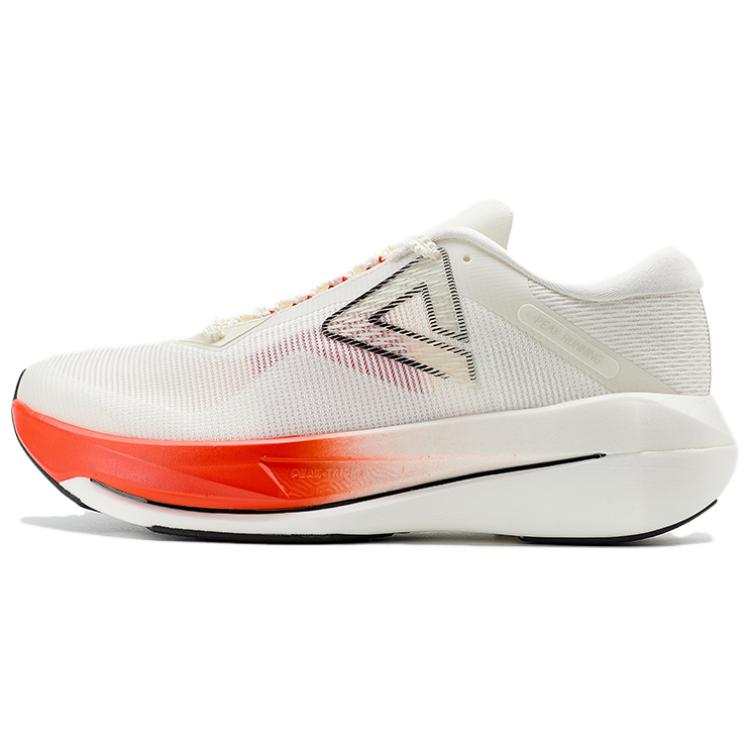 PEAK Cushioning Slip Resistant Abrasion Resistant Thermal Rebound Low top Running Shoes Men's Super Light White Red