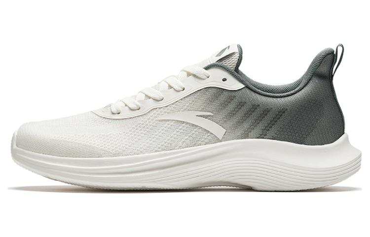 Anta Platform Cushioning Slip Resistant Abrasion Resistant Low top Running Shoes Men's Gray Green White