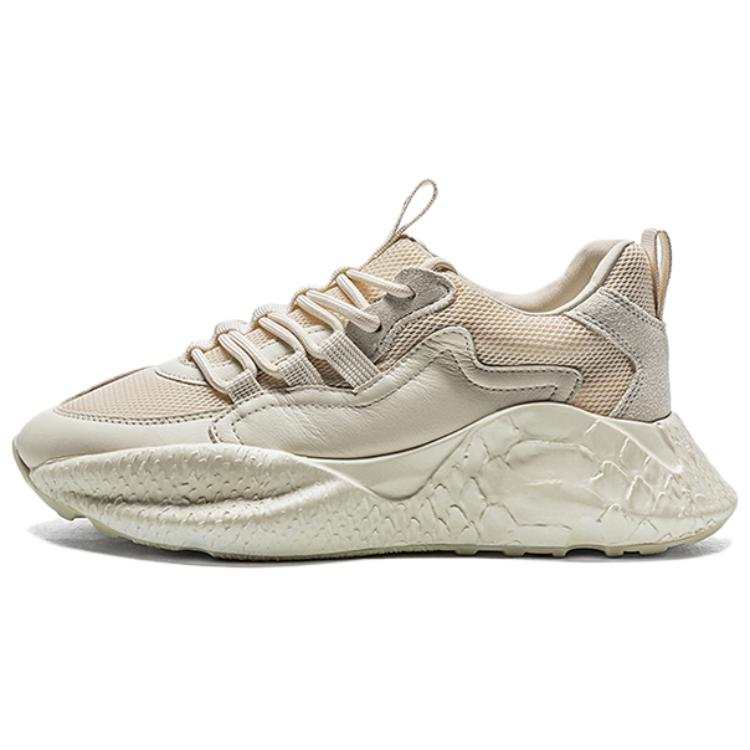 NAUTICA Cow Leather, Textile Abrasion Resistant Abrasion Resistant Low top Chunky Sneakers Men's Beige